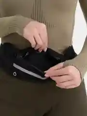 Черный спортивная сумка для бега, на пояс, для мальчика, девочки