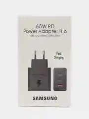 Белый сетевое зарядное устройство Samsung Power Adapter, USB-A (15W)+ Type-C (35W)