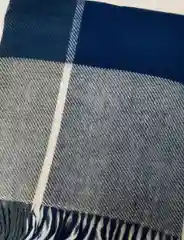 Индиго плед шерстяной Размер - 170/210 Состав - шерсть 70% Полиэстер - 30 %,Производитель-Россия