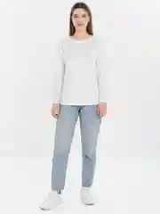 Черный лонгслив женский