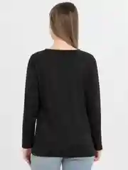 Черный лонгслив женский