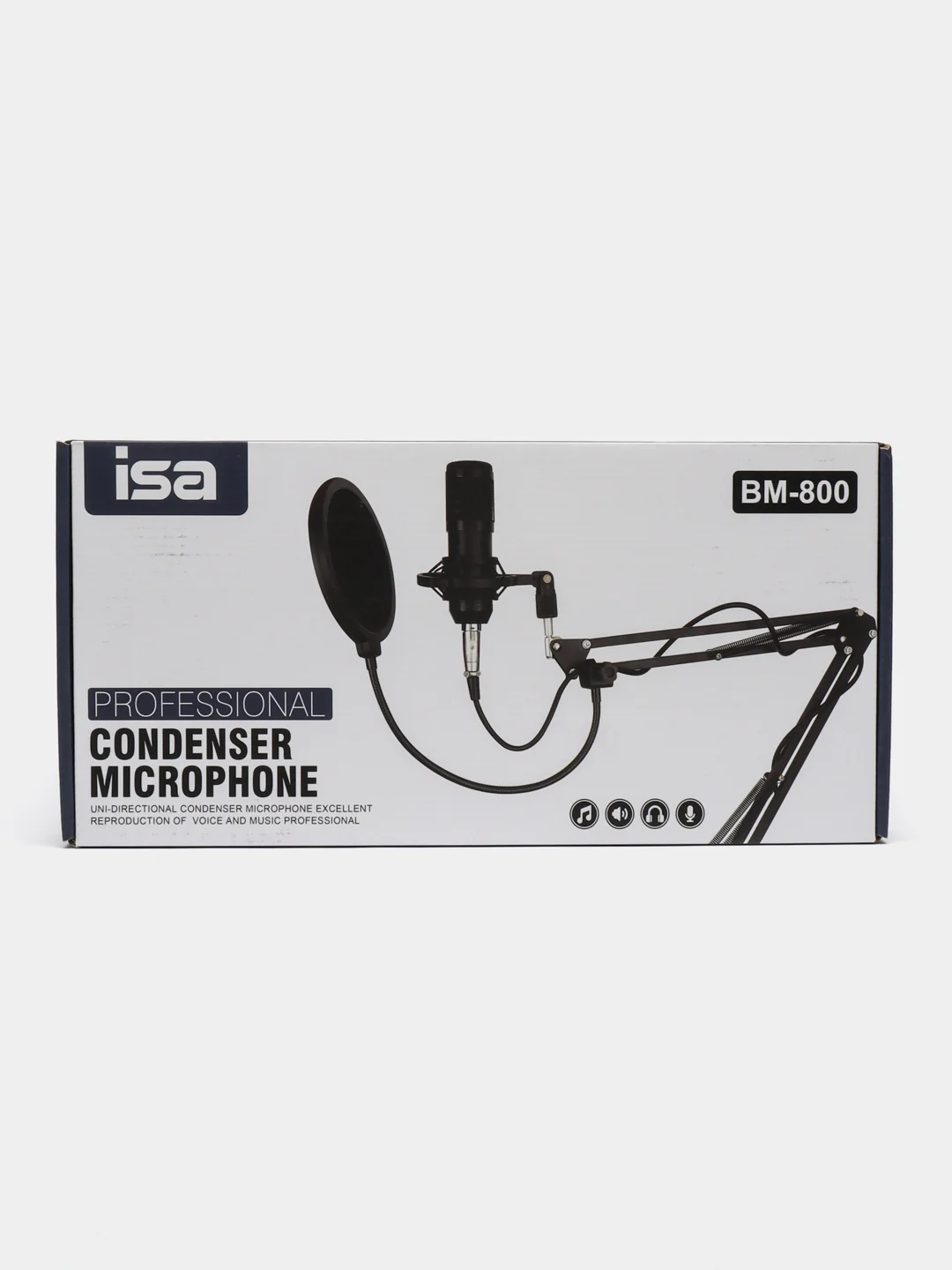 Конденсаторный микрофон Набор studio BM800 ISA черный