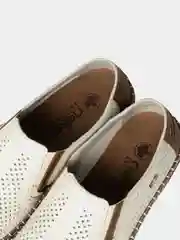 Белый слипоны мужские Rieker из натуральной кожи