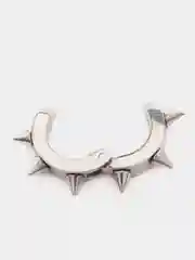 Серебряный серьга-кольцо из хирургической стали, пирсинг, 1 штука