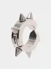Серый серьга-кольцо из хирургической стали, пирсинг, 1 штука
