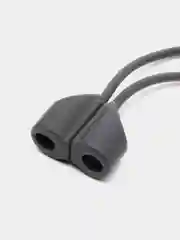 Тёмно-серый держатель для наушников Airpods 1/2/3/Pro/Pro2/TWS, шнурок, силиконовый