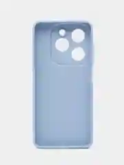 Голубой чехол силиконовый Tecno Spark GO 2024 (Техно Спарк Го 2024) с защитой камер