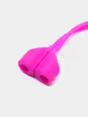Тёмно-серый держатель для наушников Airpods 1/2/3/Pro/Pro2/TWS, шнурок, силиконовый