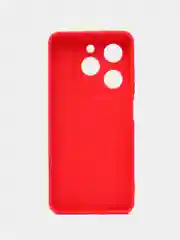 Красный чехол силиконовый Tecno Spark GO 2024 (Техно Спарк Го 2024) с защитой камер