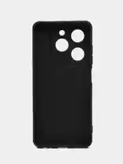 Черный чехол силиконовый Tecno Spark GO 2024 (Техно Спарк Го 2024) с защитой камер