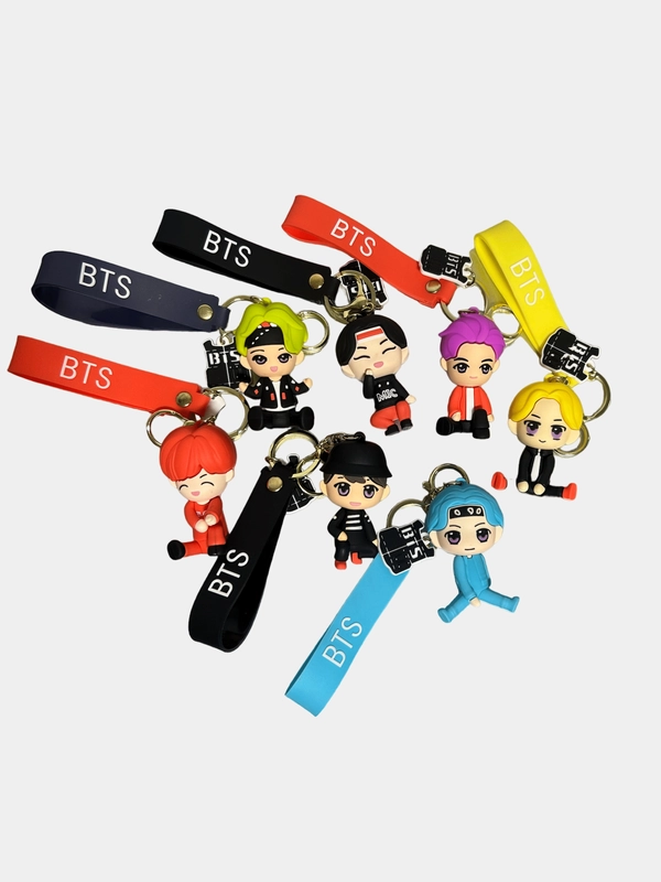 Брелоки K-POP BTS для ключей и сумки, Брелок Кпоп группы БТС, Tiny Tan фигурки, К- Поп