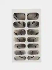 Серебряный лаковые полоски для ногтей, топ лак, наклейки для ногтей