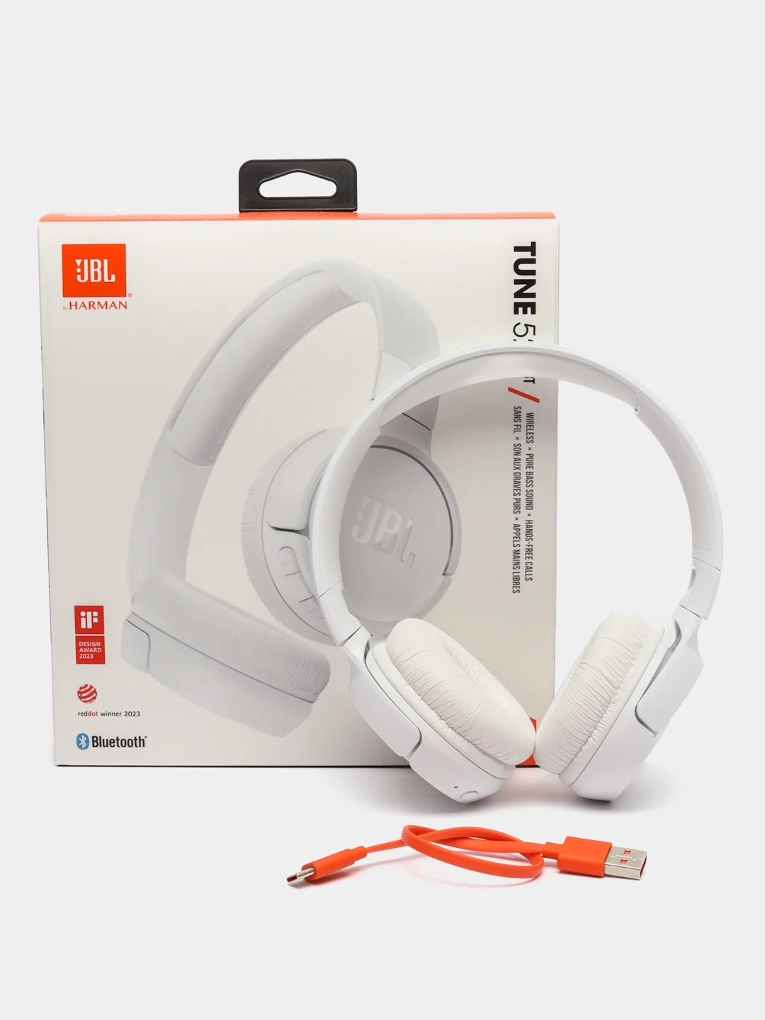 Белый беспроводные наушники JBL Tune 520BT