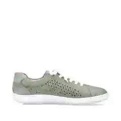 Зелёный хаки кеды женские Rieker из натуральной кожи