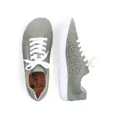 Зелёный хаки кеды женские Rieker из натуральной кожи