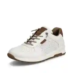 Белый кроссовки мужские Rieker из натуральной кожи