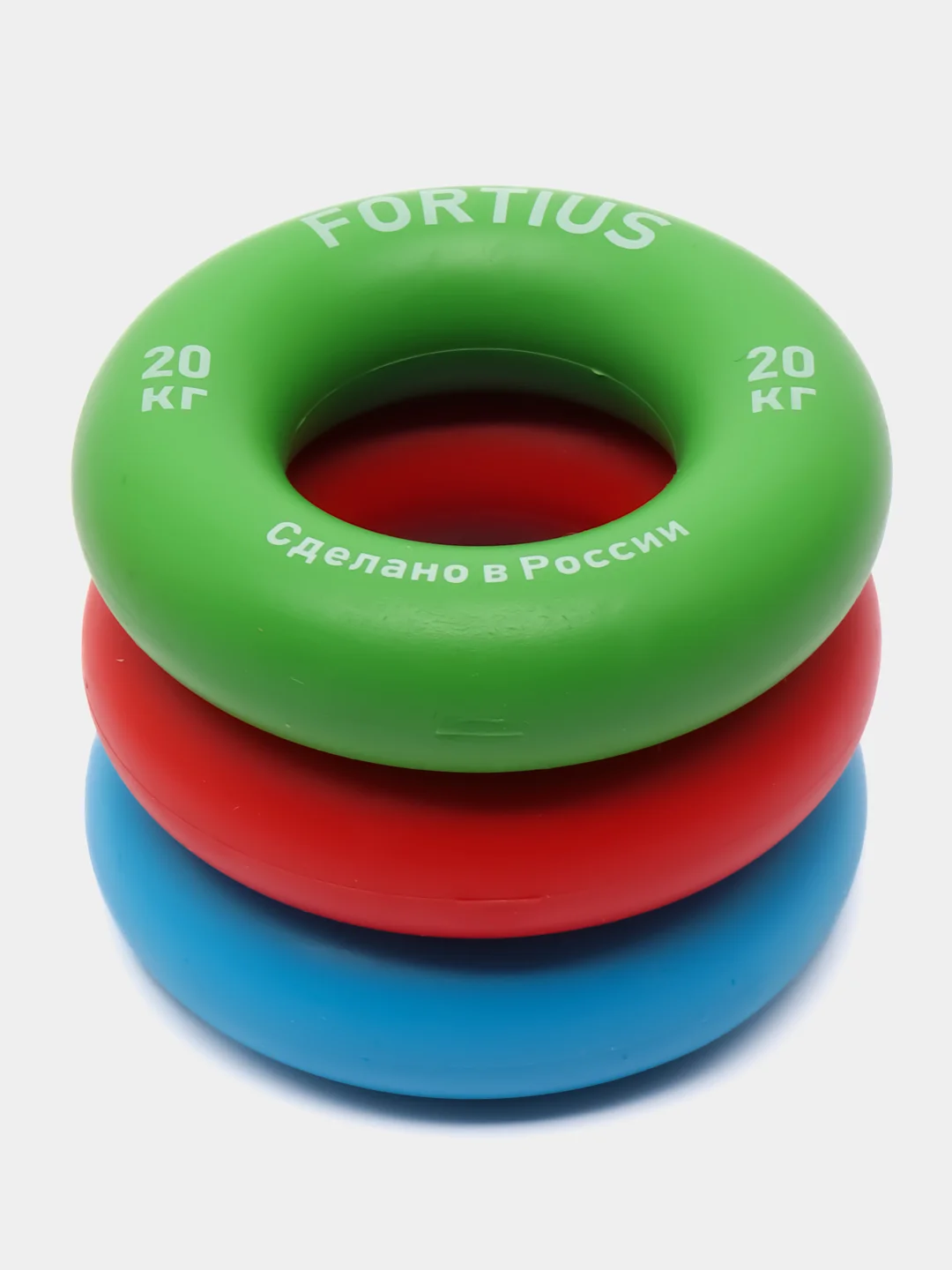 Набор кистевых эспандеров "Fortius", 3 шт. (10,20,30 кг) (подложка) кольцо