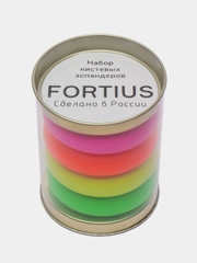 Набор кистевых эспандеров "Fortius" Neon, 4 шт. (10,20,30,40 кг) (тубус) кольцо