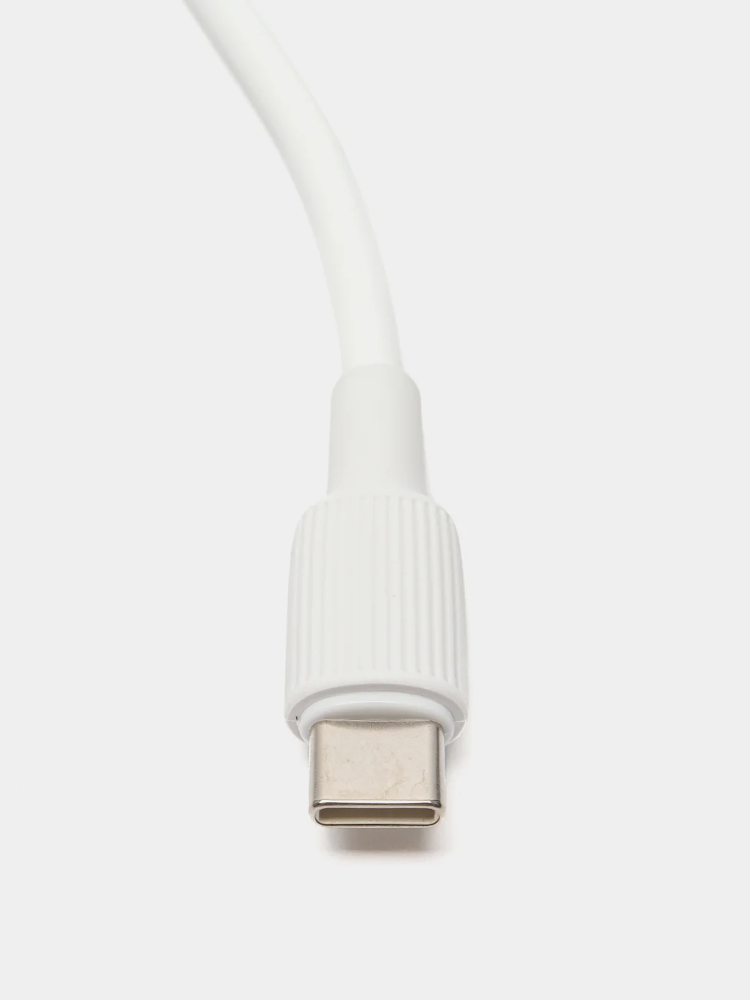 Белый кабель для быстрой зарядки ISA силиконовый Type-C / Type-C, 60W