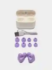 Фиолетовый беспроводные наушники Hear Buds TW-02 в форме сердца с микрофоном, Bluetooth