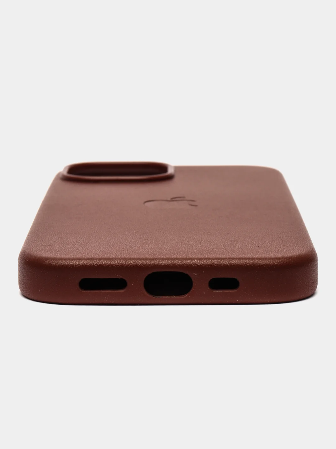 Терракотовый кожаный чехол-накладка для iPhone 11, 12, 13, 14, 15 Mini, Plus, Pro, Pro Max с MagSafe