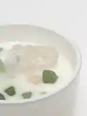 Белый свечи / Ароматические свечи/ Свечи с камнями/ ароматизированная свеча в стакане