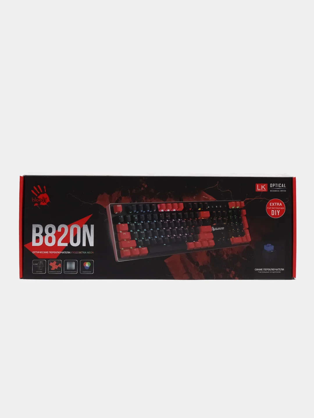Белый клавиатура игровая механическая A4Tech Bloody S510N, S510NP, B820N