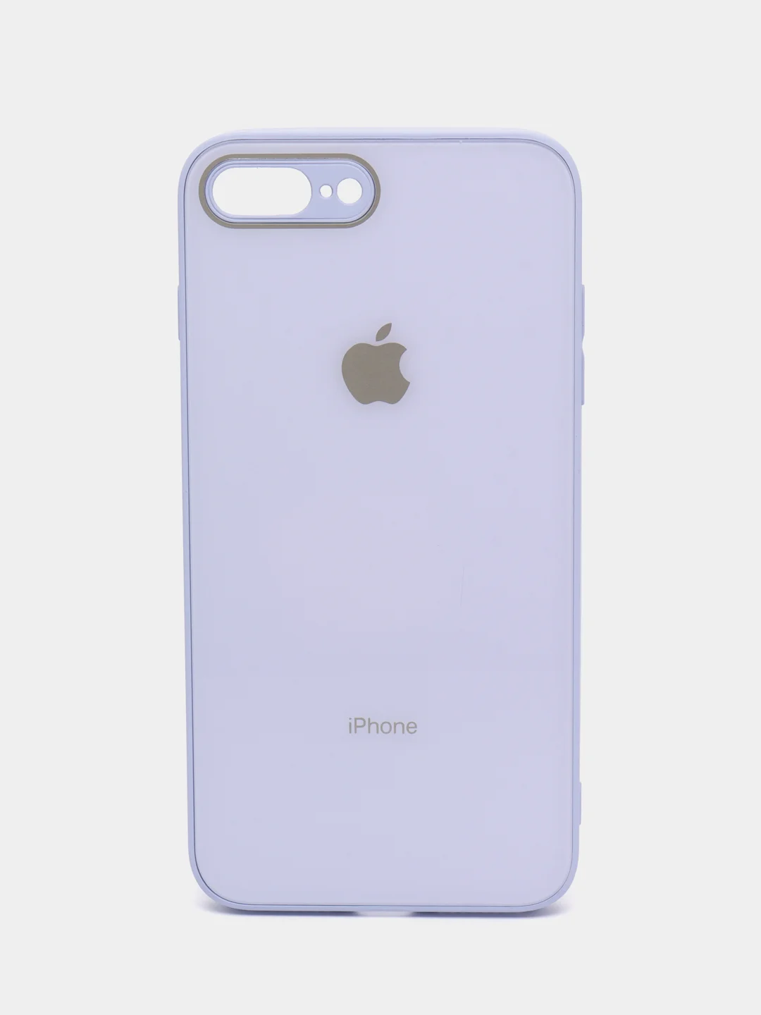 Лавандовый чехол для iPhone 7 plus, iPhone 8 plus, со стеклянной панелью и защитой камеры