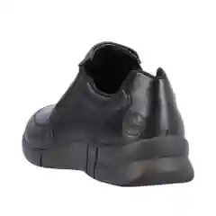 Черный туфли женские Rieker, из натуральной кожи