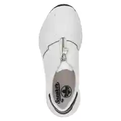 Белый кроссовки женские Rieker, из натуральной кожи
