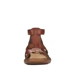 Коричневый босоножки женские Rieker из натуральной кожи