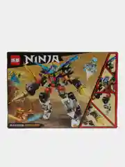 Зеленый конструктор Ниндзя (Ninja): Гоночные машинки, лего совместимый, 229-257 деталей