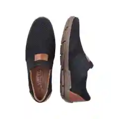 Черный мокасины мужские Rieker