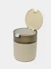 Бежевый контейнер для мусора настольный