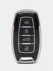 Черный чехол для смарт-ключа Haval F7, F7x, H1, H6, H8, H9, Jolion, Dargo. Чехол для смарт-ключей