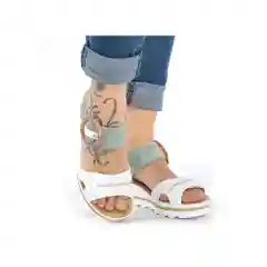 Бирюзовый женские летние босоножки Rieker