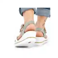 Бирюзовый женские летние босоножки Rieker