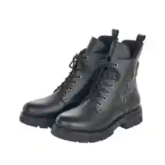 Черный ботинки зимние женские Rieker