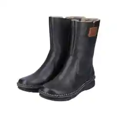 Черный полусапожки женские Rieker