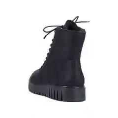 Черный женские зимние ботинки Rieker