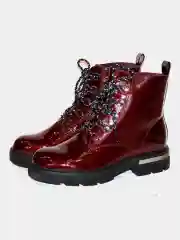 Ботинки женские RIEKER демисезонные из лаковой кожи