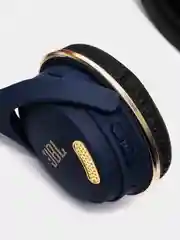 Синий беспроводные блютуз наушники игровые PRO JEST 860, полноразмерные с микрофоном