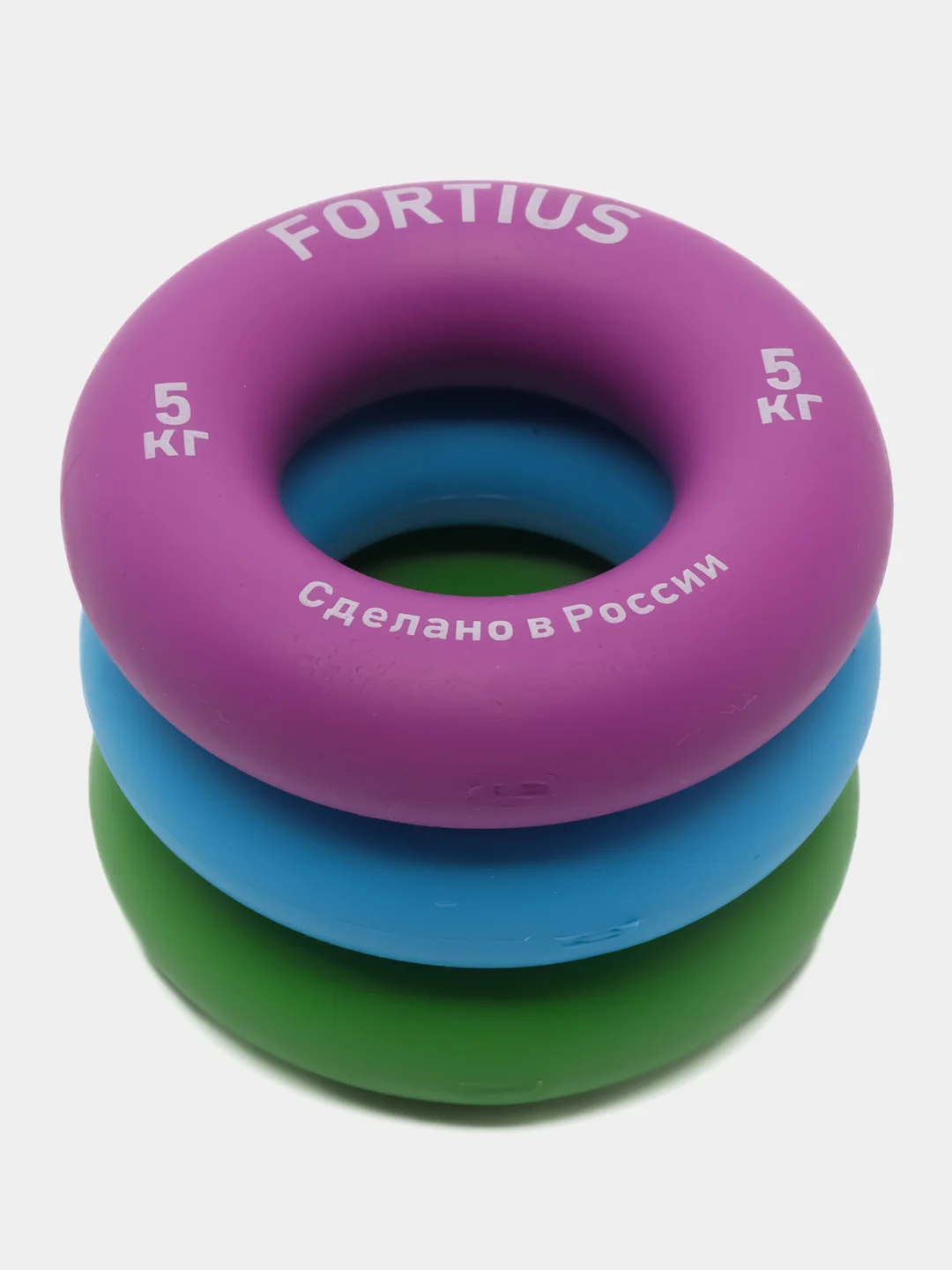 Набор кистевых эспандеров "Fortius", 3 шт. (5,10,20 кг) (подложка) кольцо