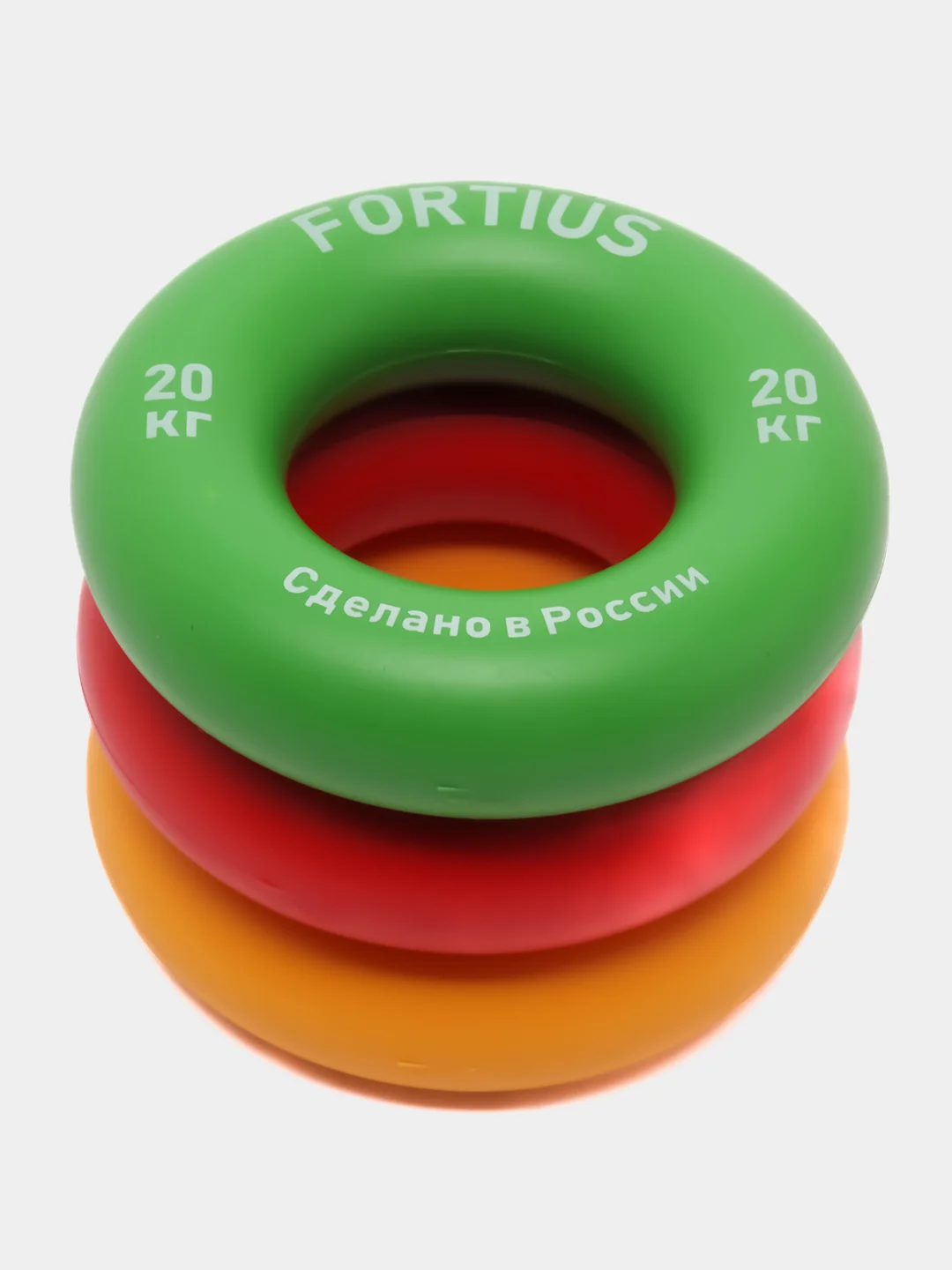 Набор кистевых эспандеров "Fortius", 3 шт. (20,30,40 кг) (подложка) кольцо