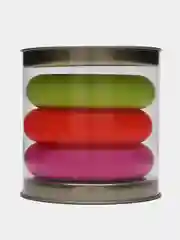 Набор кистевых эспандеров "Fortius" Neon, 3 шт. (10,20,30 кг) (тубус) кольцо