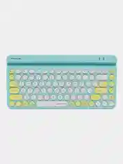 Зеленый клавиатура беспроводная бесшумная A4Tech FBK30 / Bluetooth, печатная машинка