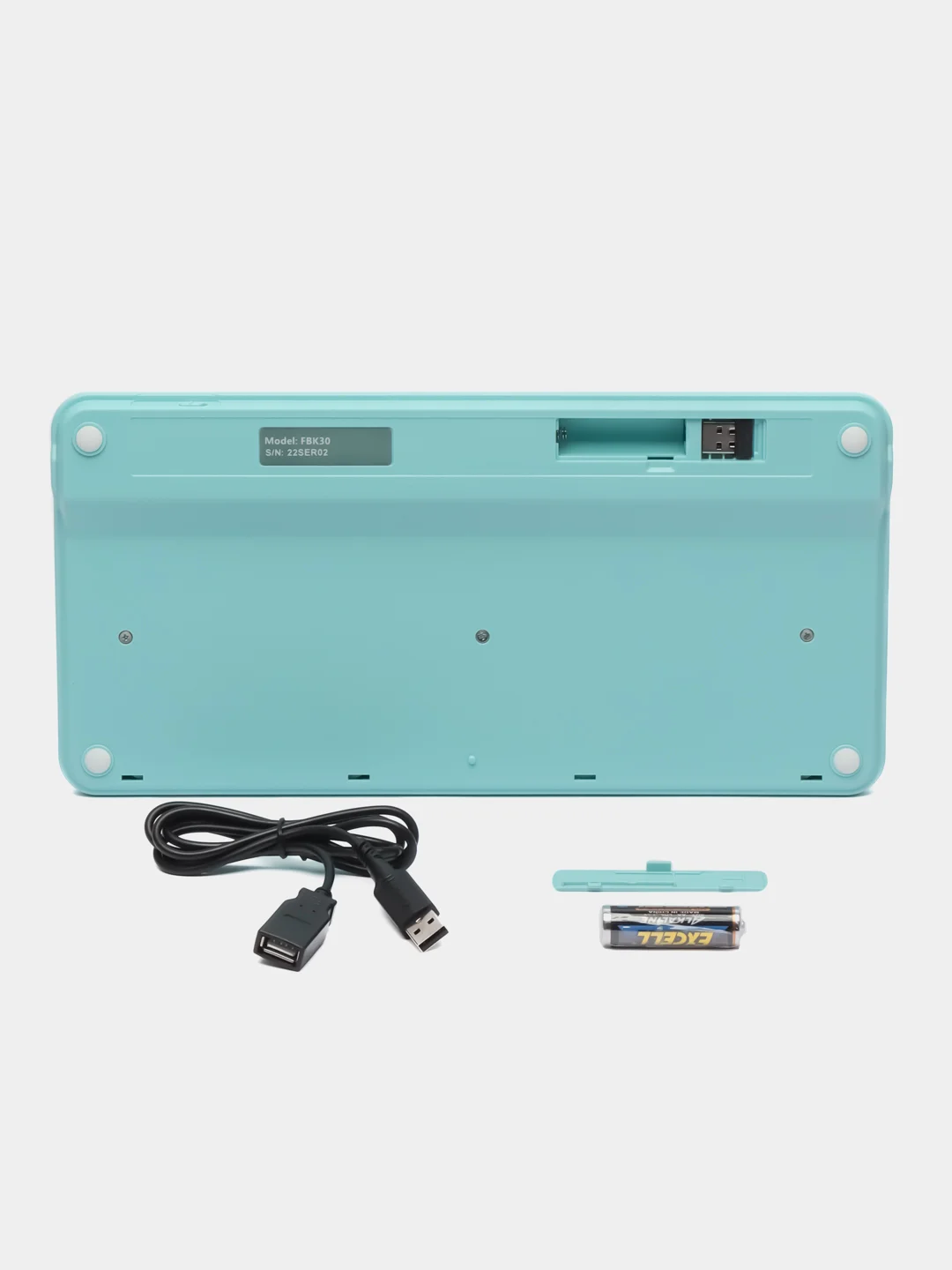 Зеленый клавиатура беспроводная бесшумная A4Tech FBK30 / Bluetooth, печатная машинка