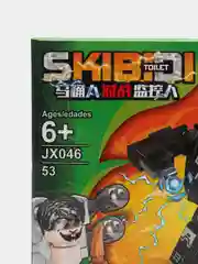 Черный конструктор "Скибиди туалет" (Skibidi Toilet Camera Man), 53-59 деталей