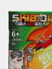 Алый конструктор "Скибиди туалет" (Skibidi Toilet Camera Man), 53-59 деталей