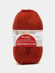 Медный пряжа Пехорка "Деревенская", 100% шерсть, 100 г, 250 м